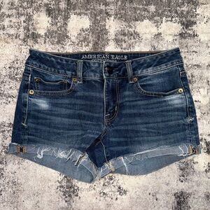 American Eagle Super Stretch Denim Shortie Shorts